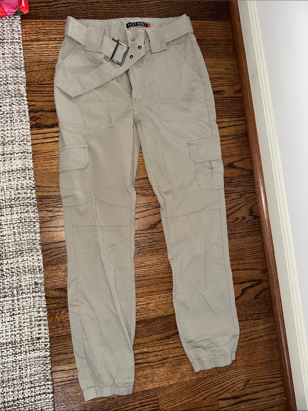 Hot Kiss Women's Cargo Capris in Light Khaki